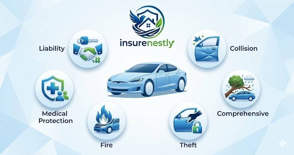 Different types of car insurance coverage available in Dallas