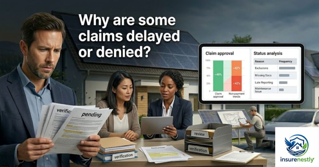 Why are some claims delayed or denied?