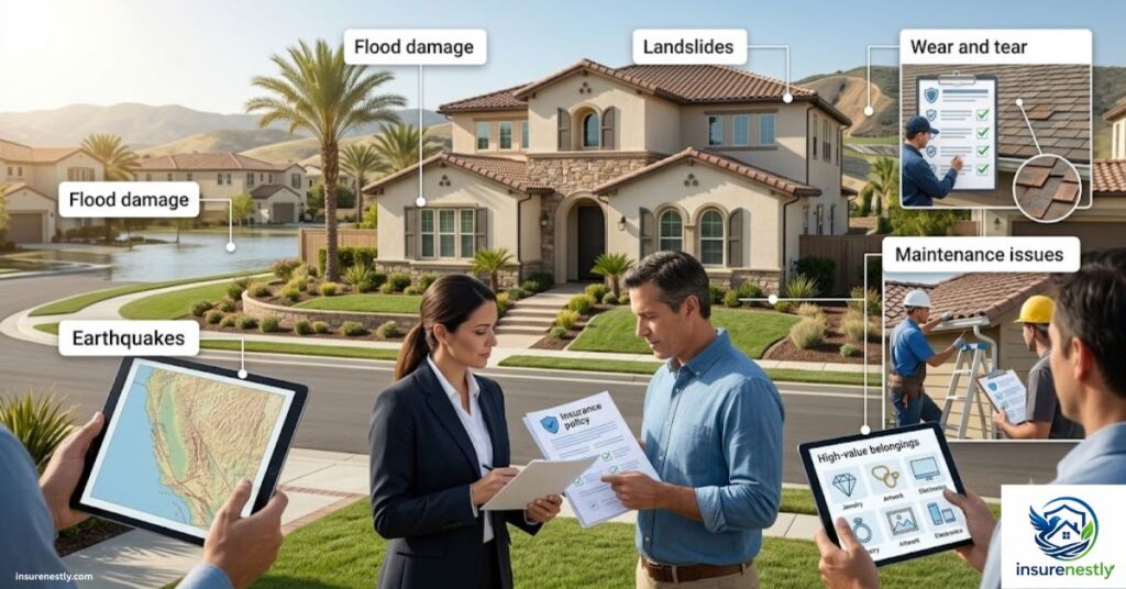 What Is Not Covered by a Standard California Home Insurance Policy?
