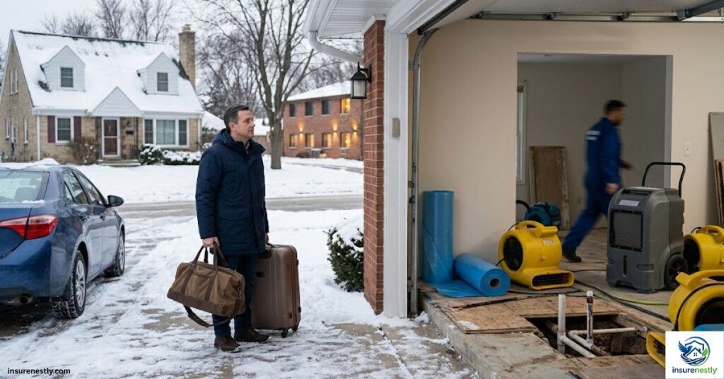Additional Living Expenses During Frozen Pipe Repairs 
